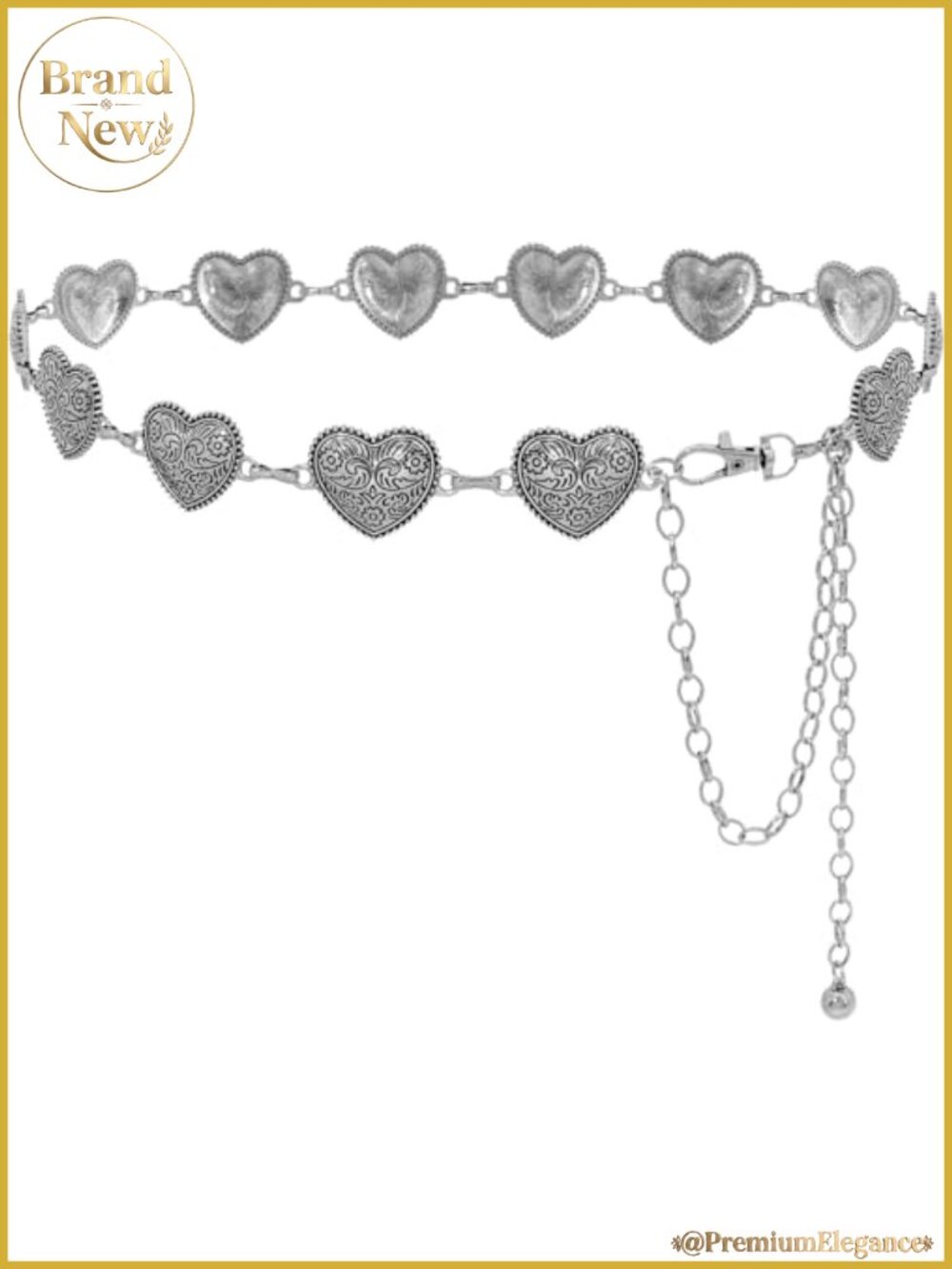 Women's Western Cowgirl Waist Chain Metal Link Belly Chain